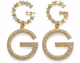 Ohhmyposhy | Statement Ohrringe “Glam” | Kristall Ohrhänger | Eleganter Schmuck