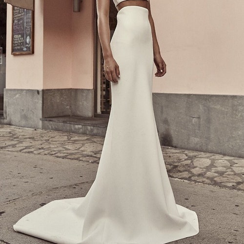 Mermaid Skirt Duchess Mermaid Bridal SKirt Bridal Skirt High Waist Bridal Skirt Wedding Skirt Bridal Separates