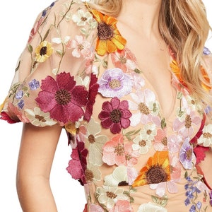 Short Sleeve Floral Mini Dress image 4