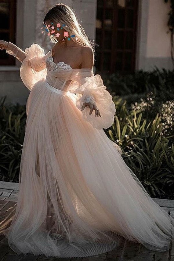 wedding dresses tulle