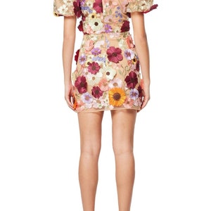 Short Sleeve Floral Mini Dress image 3