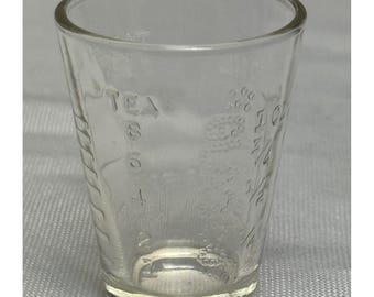 Vintage Glasco Measuring Table Tea Dessert Cup Shot Glass 1 oz 30 mL Clear Glass