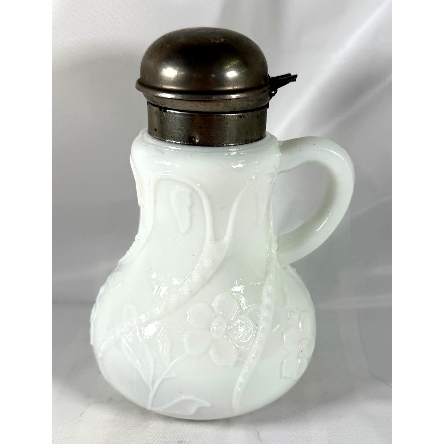 アンティーク　sugar pot and milk pitcher Antique Milk Glass Pitcher - Etsy