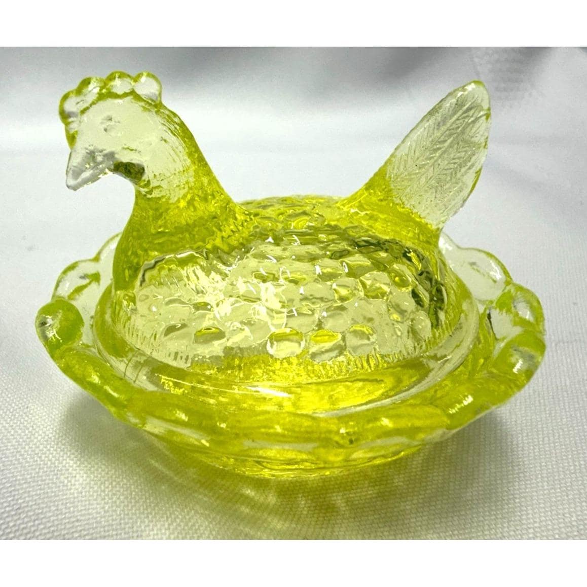 Vaseline Glass Salt Cellar - Etsy