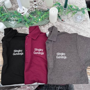 Slingley Gundogs besticktes Unisex-Poloshirt Größen XS bis 4XL Bild 1