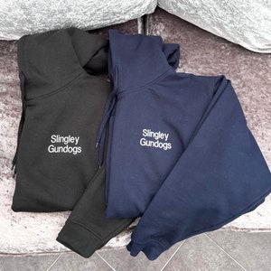 Slingley Gundogs Embroidered UNISEX Hoodies Size Range XS to 4XL. zdjęcie 1