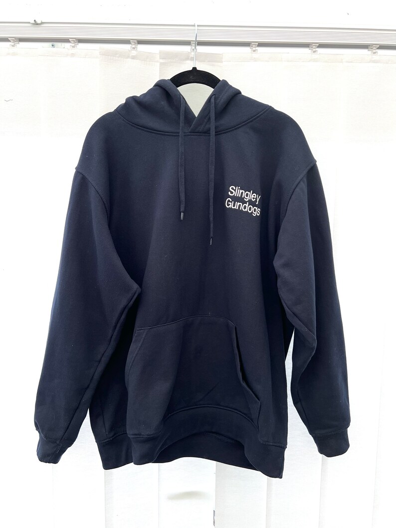 Slingley Gundogs Embroidered UNISEX Hoodies Size Range XS to 4XL. zdjęcie 3