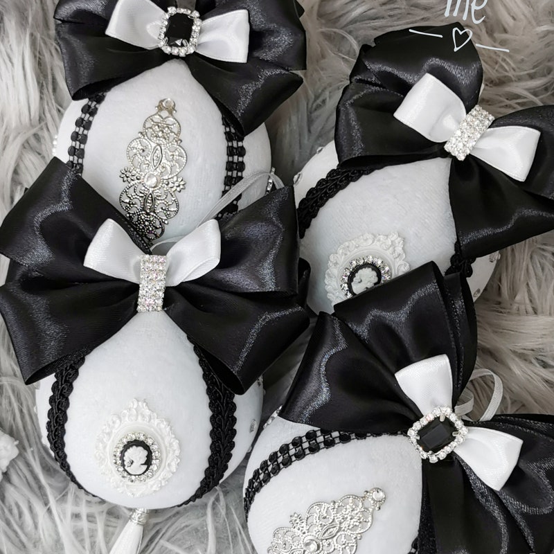 Black and White Christmas Decor - Etsy