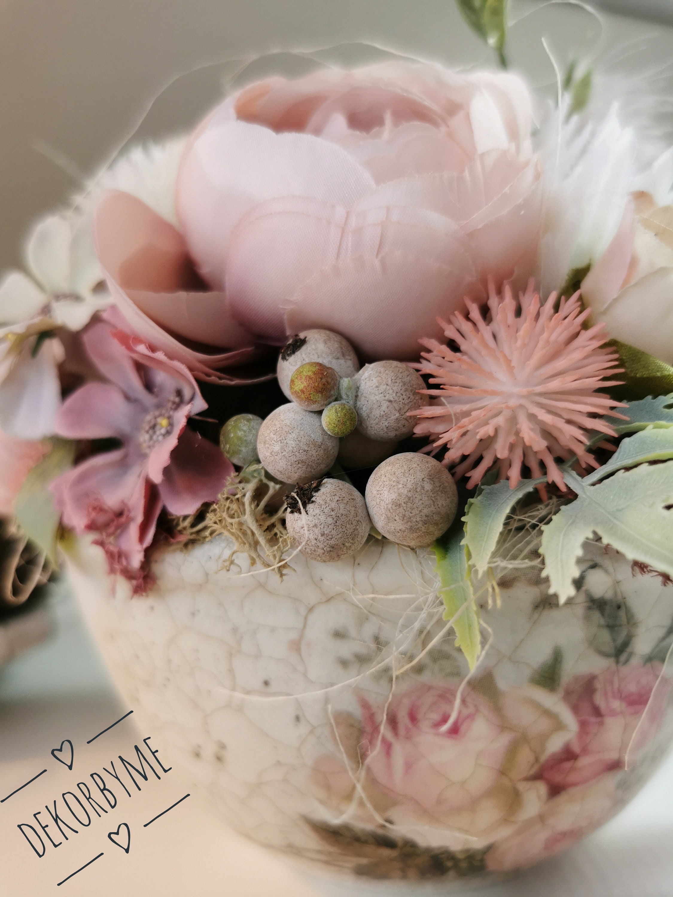 Vintage Silk Flowers Arrangement Vintage Home Decor Table Etsy