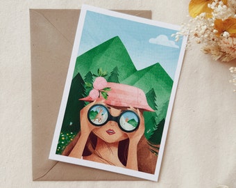 A6 Illustration Card "Spring Explorer"