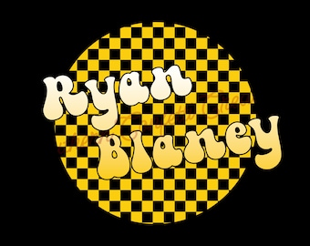 Ryan Blaney Retro Groovy Checkered