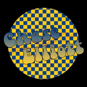 Chase Elliott Retro Groovy Checkered