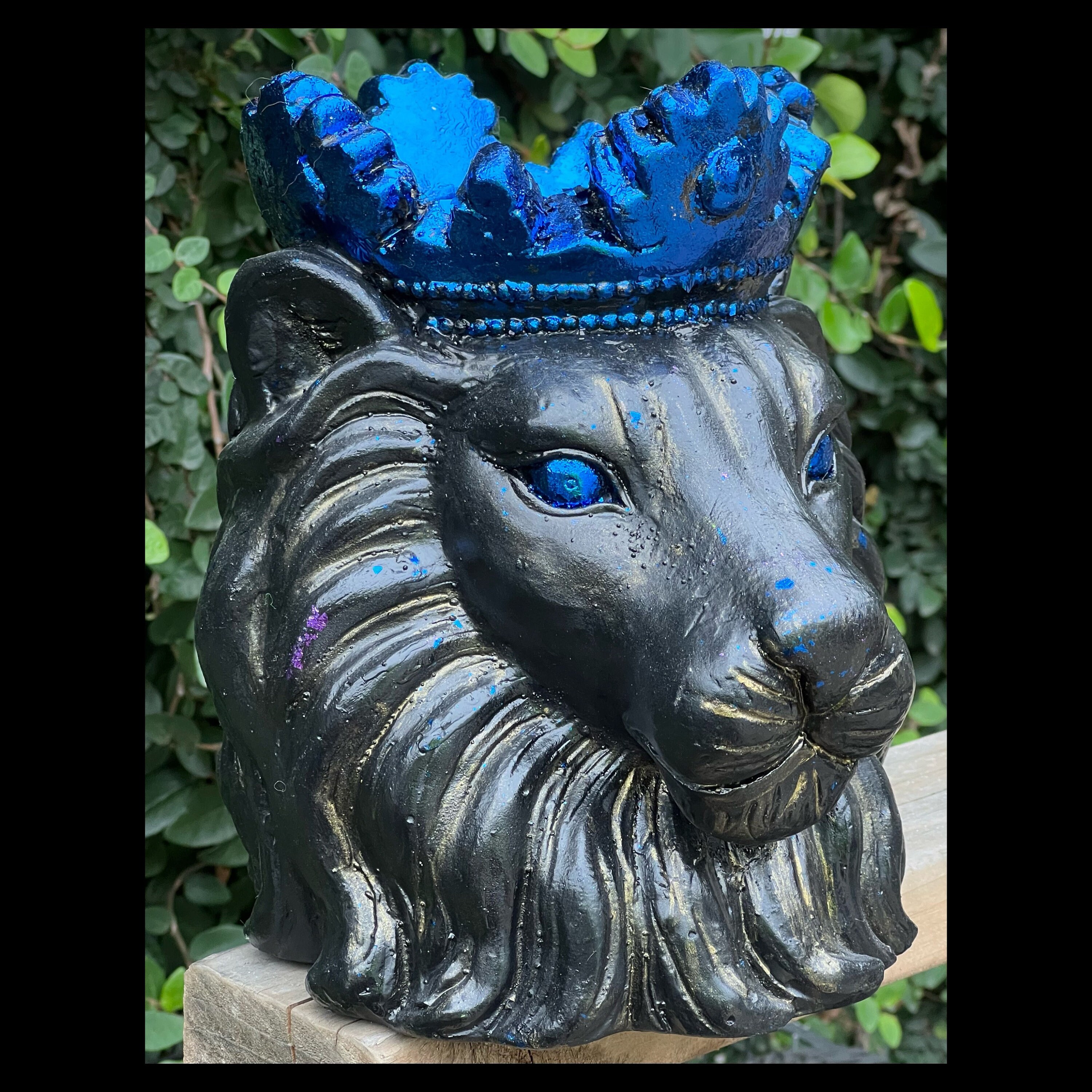 Lions Head Decor Candle Holder Vase Sculpture/decor Etsy