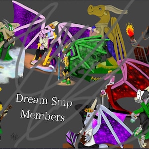 Dream SMP Dragon Sticker Pack