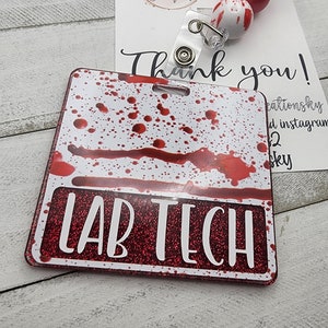 Blood Splatter Badge Buddy