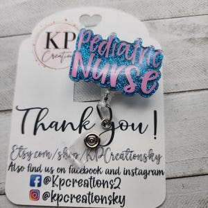 Pediatric Nurse Badge Reel/Childrens Nurse Badge Reel/Cute ID Holder/Dinosaur Badge Reel/Pediatric Badge Reel/School Nurse Badge Holder
