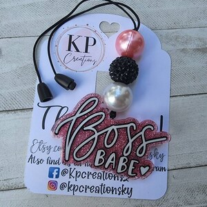 Boss Babe Car Accessory/Car Charm/Vent Clip/Rear view mirror hanger