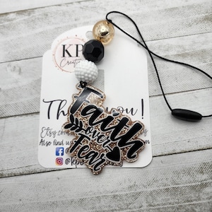 Faith over Fear Keychain/Spiritual Car Charm/Inspirational Vent Clip/Faith over Fear Rear view mirror hanger
