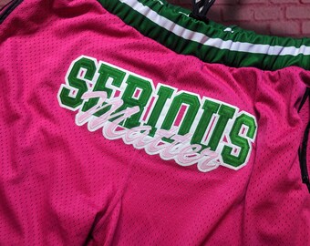 Alpha Kappa Alpha Embroidered Mesh Shorts