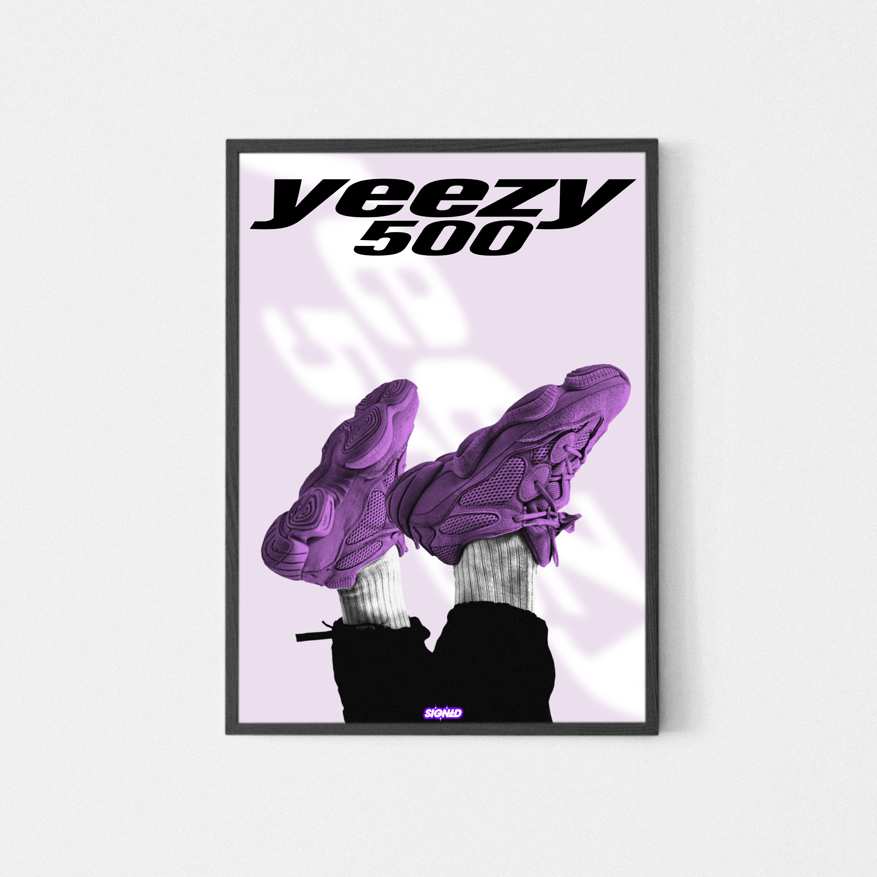 Signed - Yeezy 500 Poster