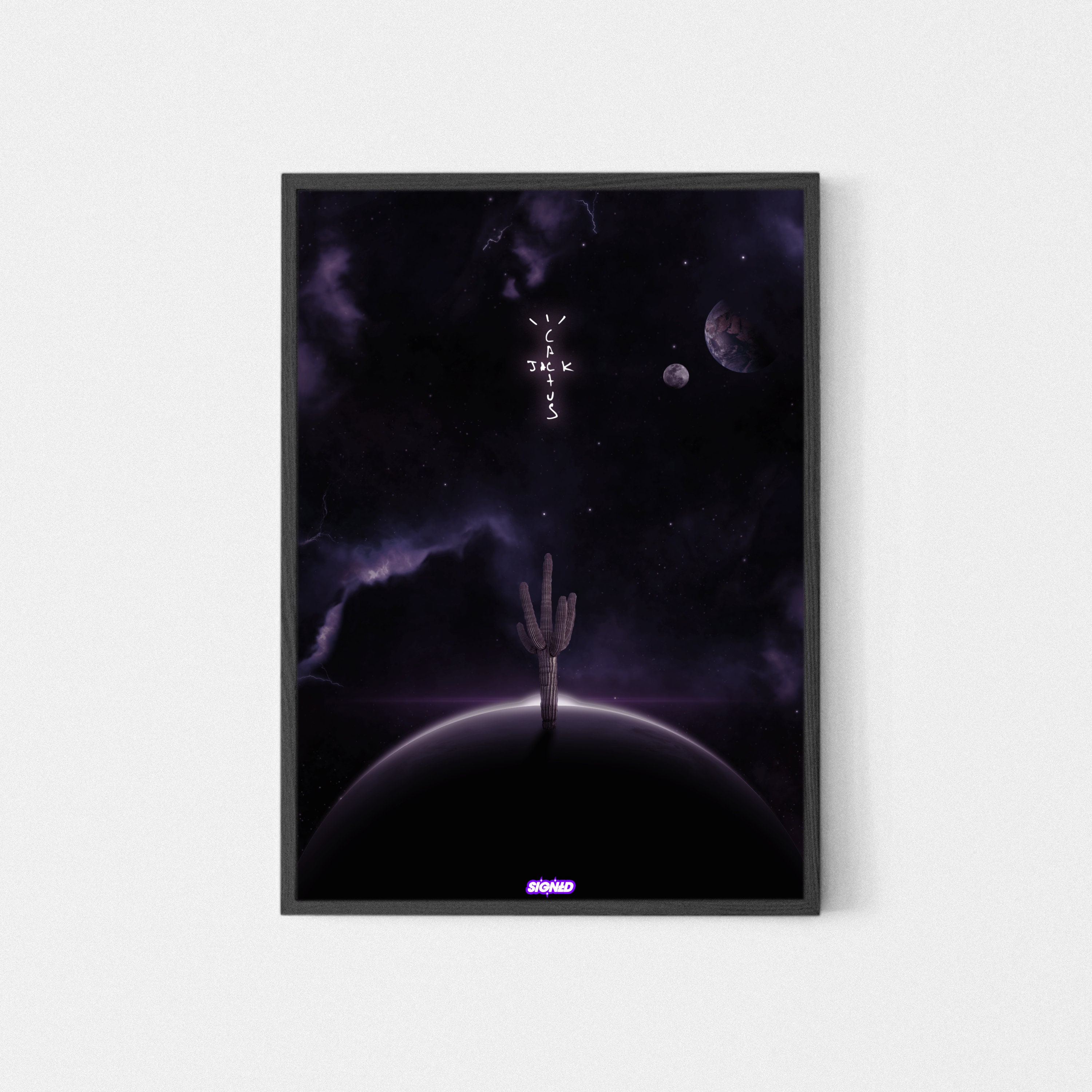 Signed - Cactus Jack Space Poster