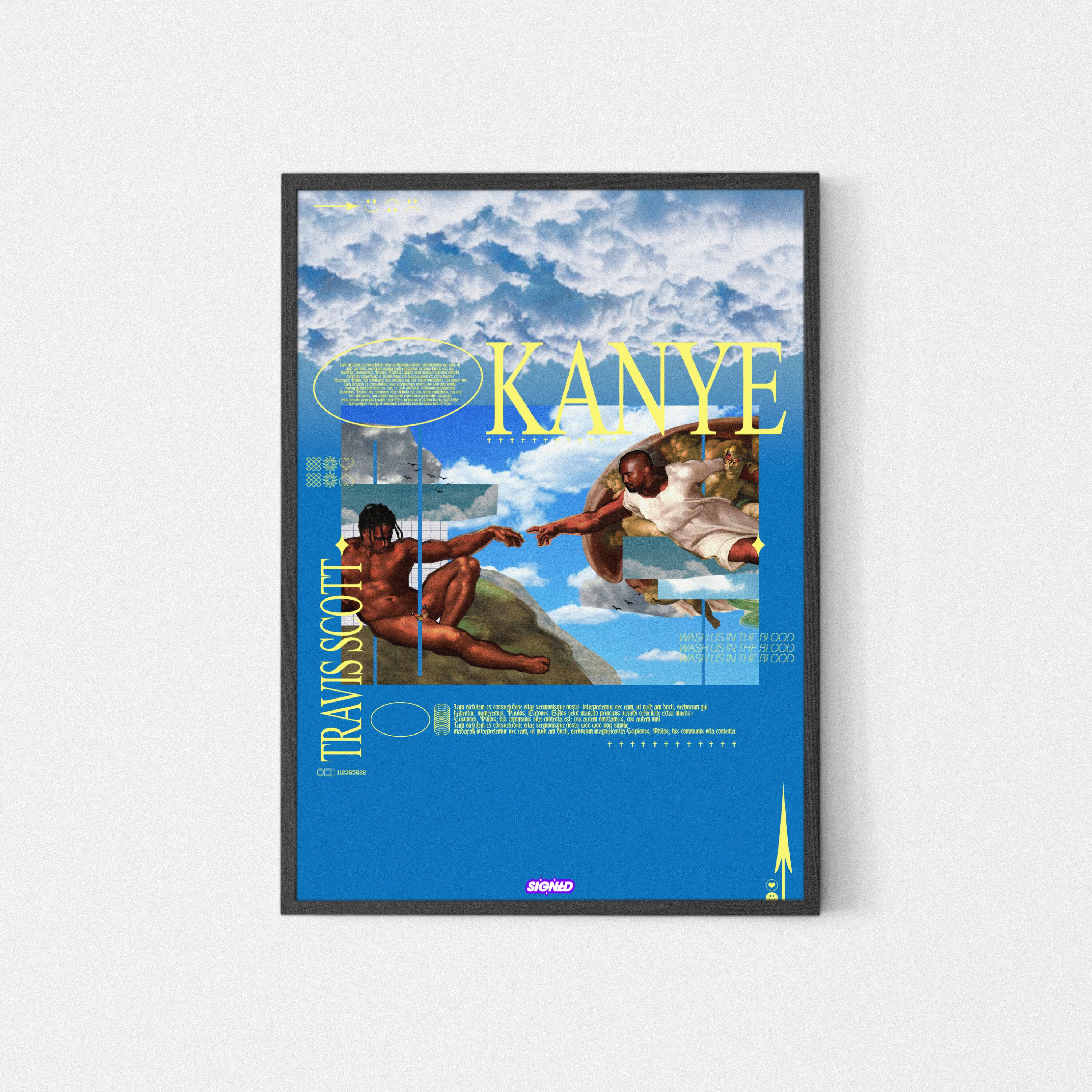 Signed - Travis Scott X Kanye West Poster