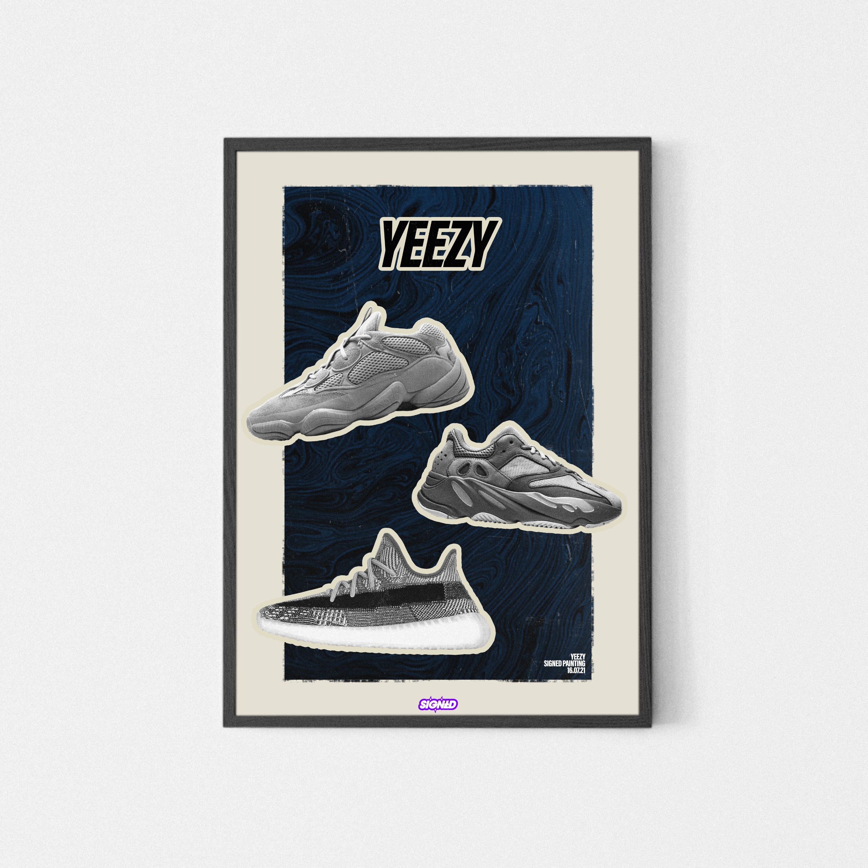 Signed - Yeezy Sneakers Poster