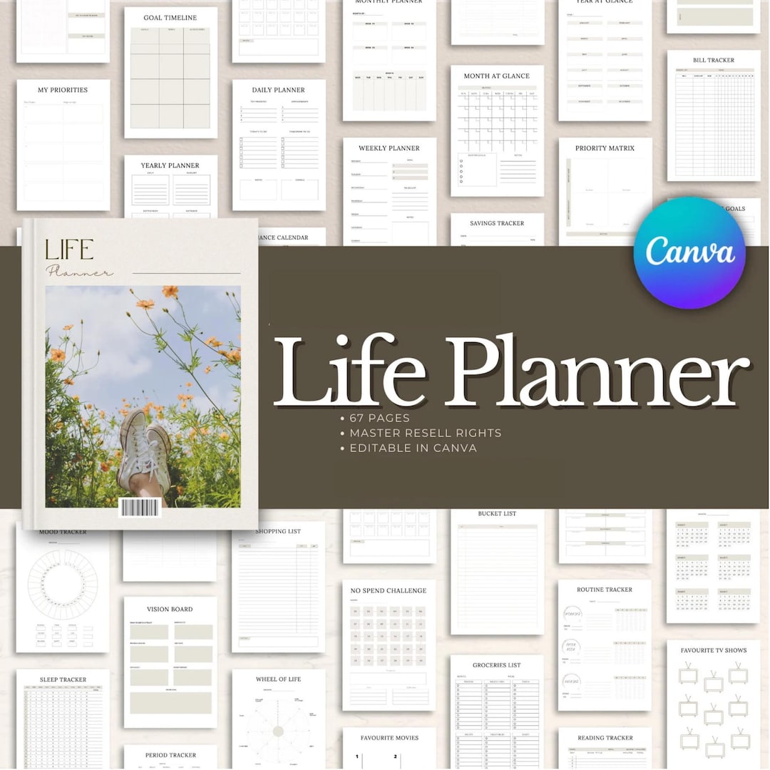 Ultimate Life Planner Bundle | ADHD Planner Digital | Productivity ...