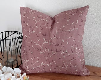 Cushion cover many sizes cushion cover decorative cushion sofa cushion decorative cushion home decoration leaf tendrils flowers birds linen look