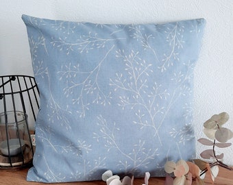 Cushion cover many sizes cushion cover decorative cushion sofa cushion decorative cushion home decoration spring decoration cotton canvas subtle branches light blue beige