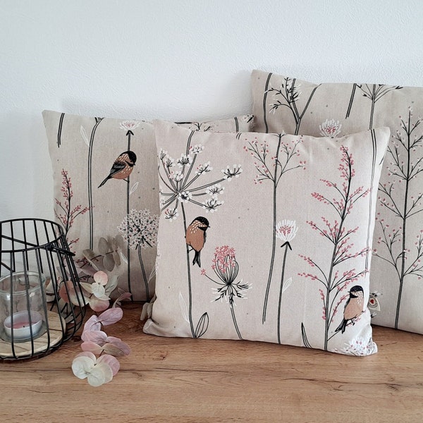 Cushion cover many sizes cushion cover decorative cushion sofa cushion decorative cushion home decoration spring decoration balcony decoration cotton canvas birds flowers branches