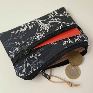 Geldbörse Portemonnaie kleiner Geldbeutel Damen Schlüsseltasche Pflastertasche Geldgeschenk ANFERTIGUNG Zweige