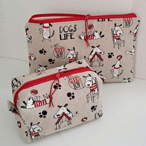 Boxy Bag Hundetasche Kulturbeutel Leckerlibeutel Tasche Hunde Impfausweis Hundemarke Gassitasche Geburtstagsgeschenk Geschenk Frau