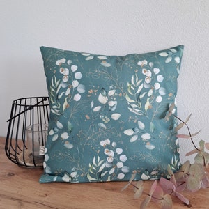 Kissenbezug viele Größen Kissenhülle Dekokissen Sofakissen Zierkissen Wohndeko Balkondeko Einzugsgeschenk Baumwollcanvas Eukalyptus grün