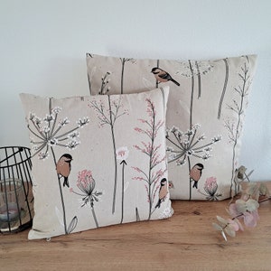 Cushion cover many sizes cushion cover decorative cushion sofa cushion decorative cushion home decoration spring decoration balcony decoration cotton canvas birds flowers branches image 3