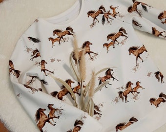 Suéter para niños caballos suéter para niñas sudadera suéter de caballo