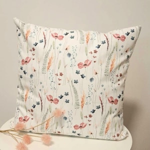 Cushion cover many sizes cushion cover decorative cushion sofa cushion home decoration summer decoration housewarming gift cotton canvas wildflowers