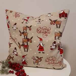 Cushion cover many sizes cushion cover decorative cushion decorative cushion cotton canvas linen look Christmas decoration Advent decoration Christmas gift image 5