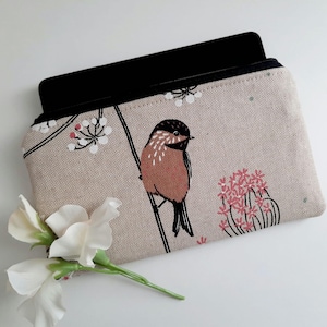 Monedero bolso para teléfono móvil con monedero bolso para smartphone cartera funda para teléfono móvil bolso de yeso botiquín de primeros auxilios de viaje aspecto de lino de pájaro ENVÍO INMEDIATO