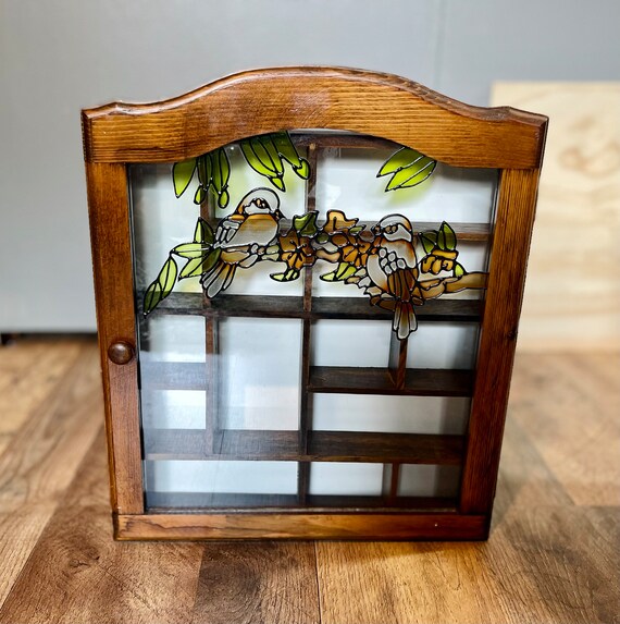 Stained Glass Shadow Box/ Vintage Shadow Box Etsy
