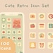 Cute Retro Hand Drawn iOS14 & Android App Icons | Home Screen Set | Widgets | Wallpapers | Kawaii | CottageCore | Animals | StudioCherii 