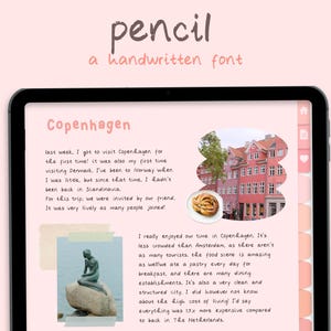 Handwriting Font Set for Digital Planning / Note-Taking | Value Bundle | Goodnotes / Notability Font | Studying | StudioCherii image 8