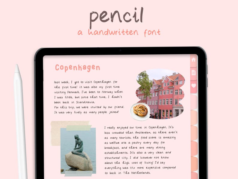 Handwriting Font Set for Digital Planning / Note-Taking | Value Bundle | Goodnotes / Notability Font | Studying | StudioCherii image 8