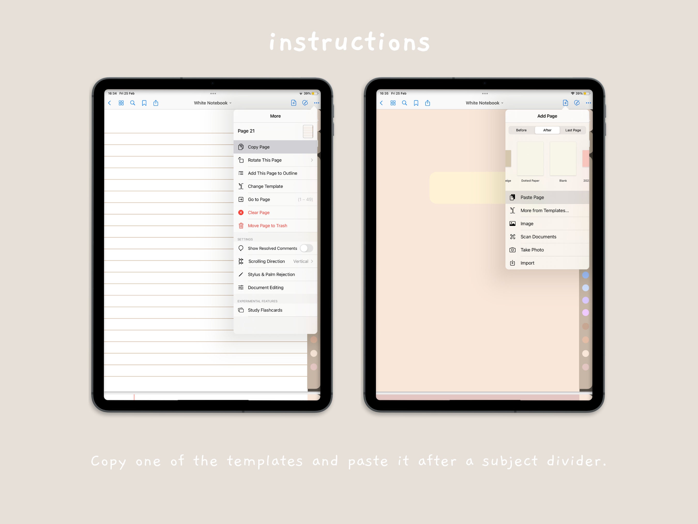 Cute Digital Notebook Value Bundle | Hyperlinked Goodnotes5 Notebook ...
