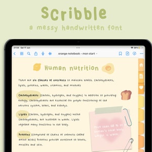 Handwriting Font Set for Digital Planning / Note-Taking | Value Bundle | Goodnotes / Notability Font | Studying | StudioCherii image 2