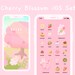 Cute Cherry Blossom iOS14 & Android App Icons | Spring Home Screen Set | Hand Drawn | Widget Wallpapers | Pink Kawaii | StudioCherii 
