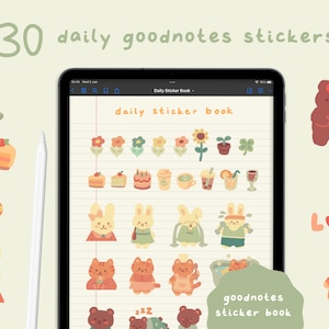 Cute Digital Stickers for Digital Journaling | Precropped Goodnotes Stickers | Washi tape | Sticky Notes | Bujo | Kawaii | StudioCherii