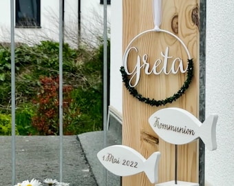 Baukasten Basis Stele "PUR" Kommunion / Taufe, Hausflur, Tür,Preis pro Stück in Natur, ohne Zubehör und ohne Deko, ab