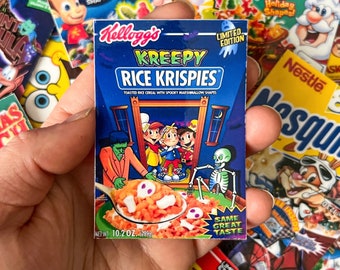 Rice Krispies Sticker, Halloween Sticker, 2000s Cereal Sticker, Nostalgia Sticker, Retro Sticker