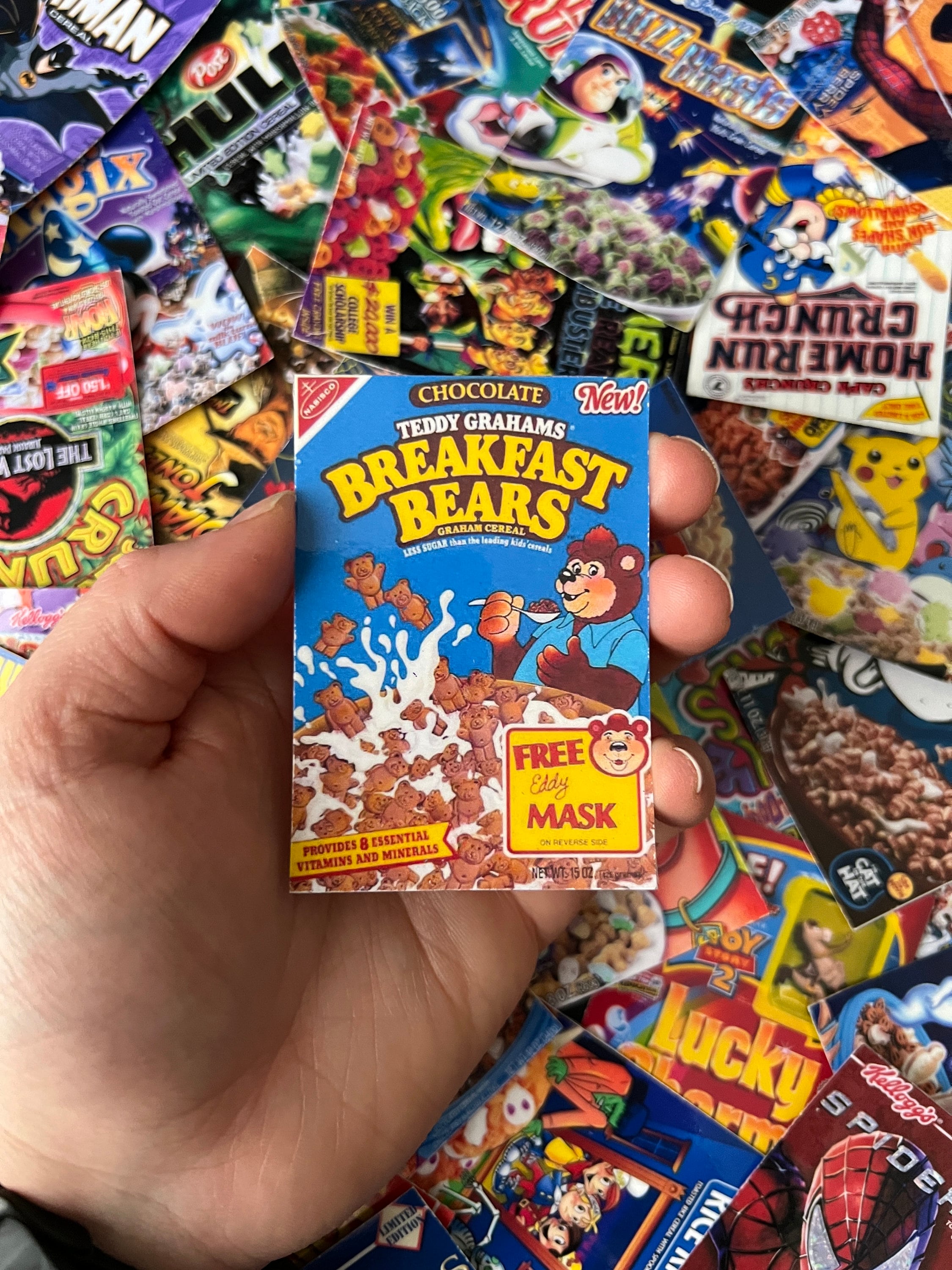 Teddy Grahams Sticker, 80s Cereal Sticker, Nostalgia Sticker